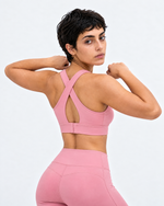 Women's Twist Front V-Neck Sports Bra