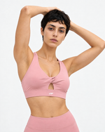 Women's Twist Front V-Neck Sports Bra