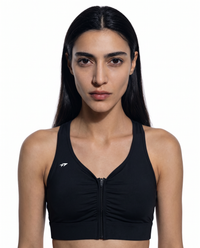 Women’s Cropped Zip Yoga Sports Bra