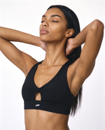 Women's Twist Front V-Neck Sports Bra