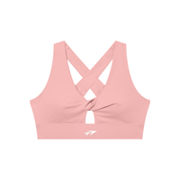 Women's Twist Front V-Neck Sports Bra