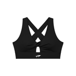 Women's Twist Front V-Neck Sports Bra