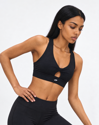 Women's Twist Front V-Neck Sports Bra