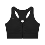 Women’s Cropped Zip Yoga Sports Bra